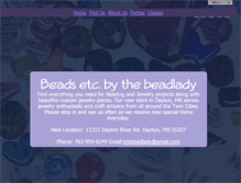Tablet Screenshot of bead-lady.com